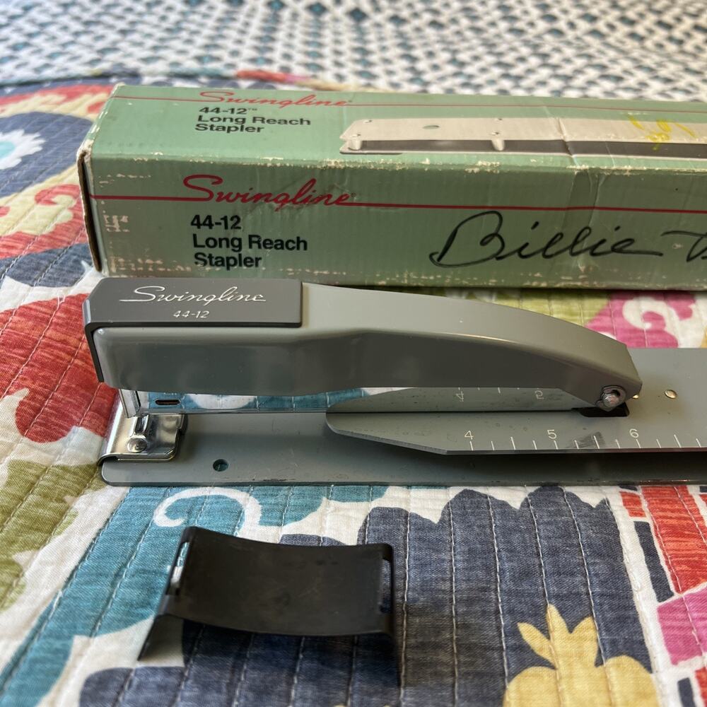 Swingline 44-12 Long Reach Stapler 12” Heavy Duty Office Stapler Vintage USA